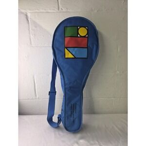 Vtg Adidas‎ 1980s Ivan Lendl Tennis Racket Sports Bag Retro Blue Rare ***Stains